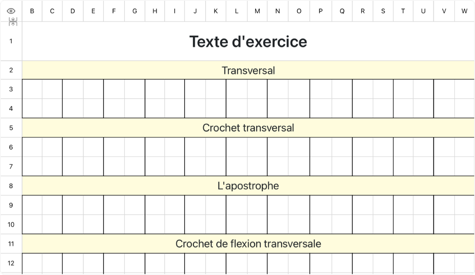 Texte d'exercice